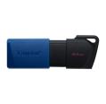 Unidade flash USB Kingston DataTraveler Exodia M 64GB - USB 3.2 Gen 1 - Tampa móvel - Clipe para chaveiro - Cor preta/azul