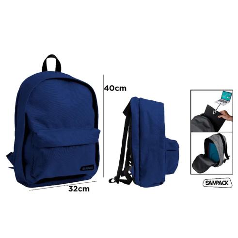Mochila Escolar Azul Escuro