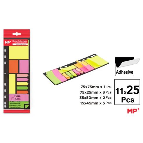 Notas autocolantes para pastas 11M X 25U