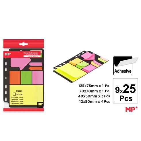 Notas autocolantes para pastas 9M X 25U