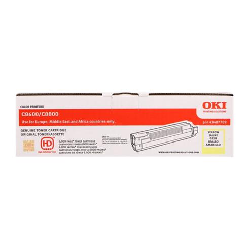 OKI C8600 / C8800 Amarelo Original