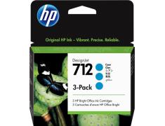 HP 712 Cyan Pack 3 x Originais