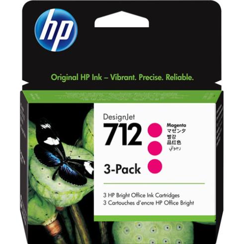 Pack 3 x HP 712 Magenta Original