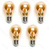 Pacote 5 Lâmpadas de filamento LED E27 A60 8W Luz Quente 2200K
