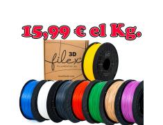 Pack 5 Kg de Filamento Filex3d PLA +PREMIUM - 1,75 mm - Cores à escolha