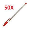 PACK 50 UNIDADES BIC CRYSTAL VERMELHO PEN