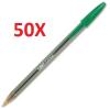 PACK 50 UNIDADES BIC CRYSTAL VERDE PEN