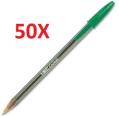 PACK 50 UNIDADES BIC CRYSTAL VERDE PEN