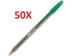 PACK 50 UNIDADES BIC CRYSTAL VERDE PEN