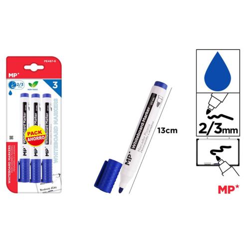 Value Pack de 3u de marcador Blue Board