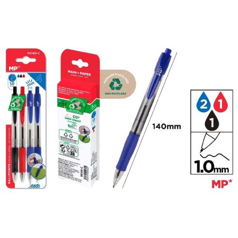 PACK PEN POINT 1mm CORES