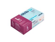 Pacote de 100 Luvas de Nitrilo Tamanho L Santex Nitriflex Azul