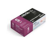 Pacote de 100 Luvas de Nitrilo Tamanho S Santex Nitriflex Black Soft