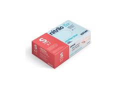 Pacote de 100 Luvas de Nitrilo Tamanho S Santex Nitriflex Azul