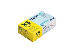 Pacote de 100 Luvas de Nitrilo Tamanho XS Santex Nitriflex Azul