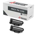 Pacote de 2 Toner Brother TN1150 Compatível