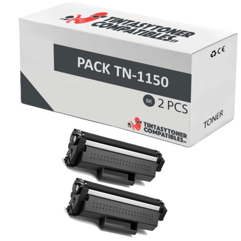Pacote de 2 Toner Brother TN1150 Compatível