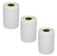 Pacote de 3 Rolos de Etiquetas Compatíveis Zebra Z-Perform 1000T/Z-Select 2000T Perfurada 101,5x50 mm 500 Unidades