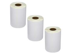 Pacote de 3 Rolos de Etiquetas Compatíveis Zebra Z-Perform 1000T/Z-Select 2000T Perfurada 101,5x50 mm 500 Unidades