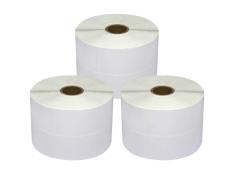 Pacote de 3 Rolos de Etiquetas Perfuradas Zebra Compatíveis 148,5x35 mm 800 Unidades