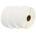 Pacote de 3 Rolos de Etiquetas Perfuradas Zebra Compatíveis 38x25 mm 2000 Unidades