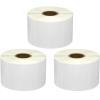 Pacote de 3 Rolos de Etiquetas Perfuradas Zebra Compatíveis 50x25 mm 1000 Unidades