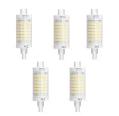Pacote de 5 LED R7S 7W 78MM