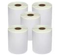 Pack de 5 rolos de Etiquetas Perfuradas Compatíveis com Zebra 100x150 mm 500 unidades.