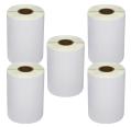 Pacote de 5 Rolos de Etiquetas Compatíveis Zebra Z-Perform 1000T/Z-Select 2000T Perfurada 101,5x50 mm 500 Unidades
