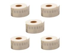 Pack de 5 Rolos de Etiquetas Plásticas Transparentes Compatíveis Dymo LabelWriter 99013 (S0722410)