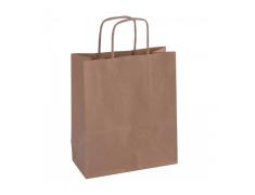 Pack de 50 Sacos Kraft Castanho 18x8x21 cm Apli