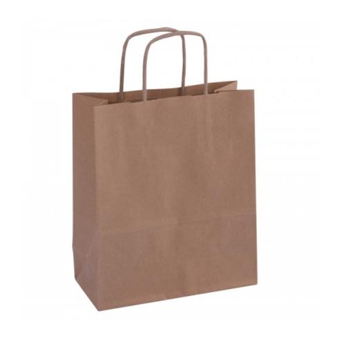 Pack de 50 Sacos Kraft Castanho 18x8x21 cm Apli