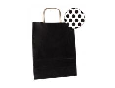 Pack de 50 Sacos Kraft Preto 18x8x21 cm Apli