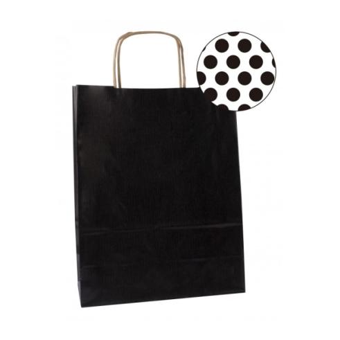 Pack de 50 Sacos Kraft Preto 18x8x21 cm Apli