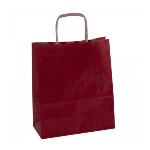 Pack de 50 Sacos Kraft Vermelho 18x8x21 cm Apli