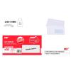 Pacote de 50 unidades de White American Envelope com Janela 220x110mm