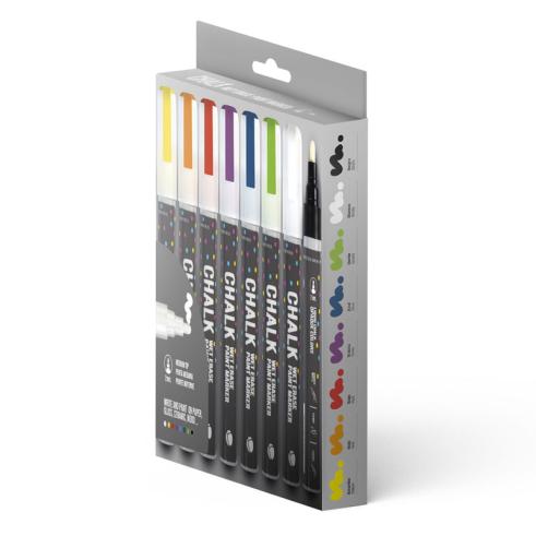 Pack de 8 Marcadores de Tiza Borrable 2mm MTN