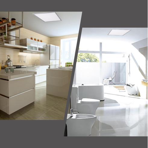PAINEL LED E5 SLIM 60X60 / 40W LUZ BRANCA 6000K (EMBALAGEM 2 UNIDADES)