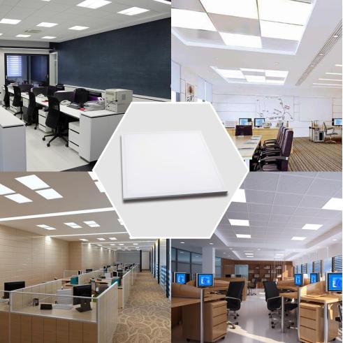PAINEL LED E5 SLIM 60X60 / 40W NATURAL LIGHT 4000K ESTRUTURA BRANCA (COM DRIVER)
