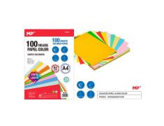 Papel A4 100 Folhas 80g Cores Sortidas