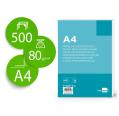 Papel A4 80g/m2 Liso Microperfurado em Duas Partes Iguais Pacote de 500 folhas