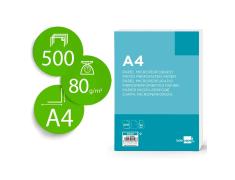 Papel A4 80g/m2 Liso Microperfurado em Duas Partes Iguais Pacote de 500 folhas