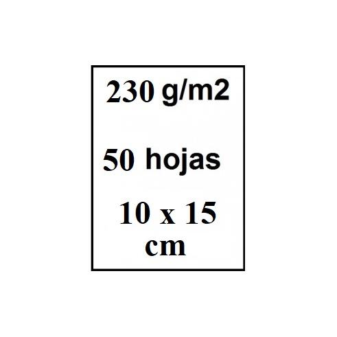 Papel Fotográfico 10x15 230gr Brilhante 50uds