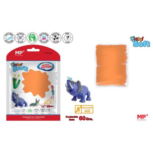 Pasta Modeladora Flexi Soft Neón Laranja 60g