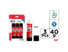 Cola em Bastão 40G - Embalagem de 3 unidades MP