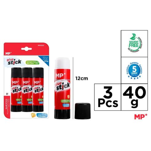 Cola em Bastão 40G - Embalagem de 3 unidades MP