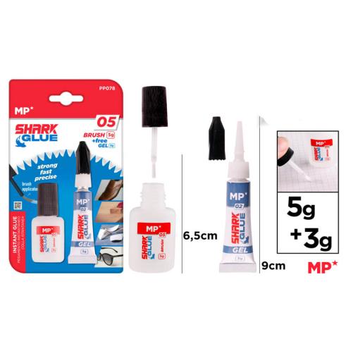 Cola Instantânea com Pincel 5g + Gel 3g