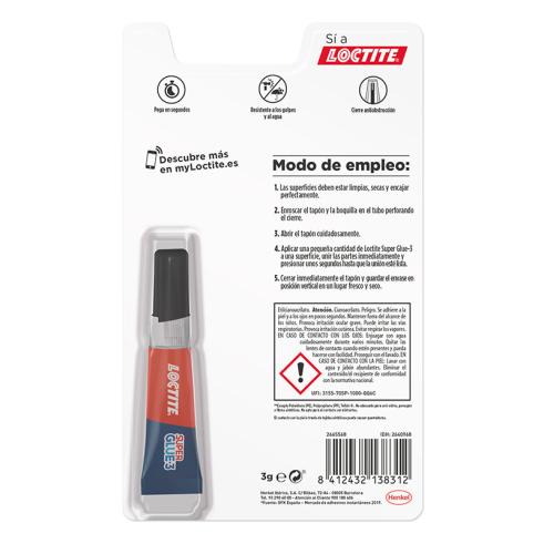 Loctite Super Glue 3 Glue - Adesivo Instantâneo Universal