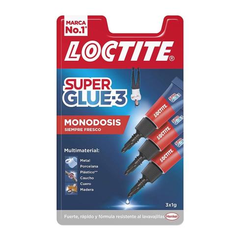 Loctite Super Glue 3 Glue - Mini Trio - 1g