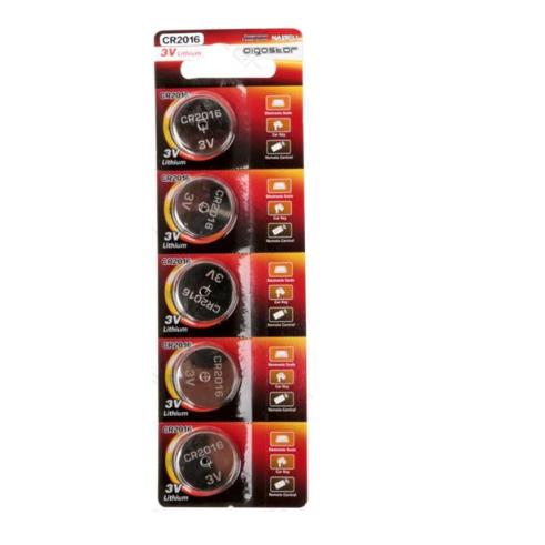 BOTÃO DA BATERIA CR2016 3V (PACK 5 UNITS)